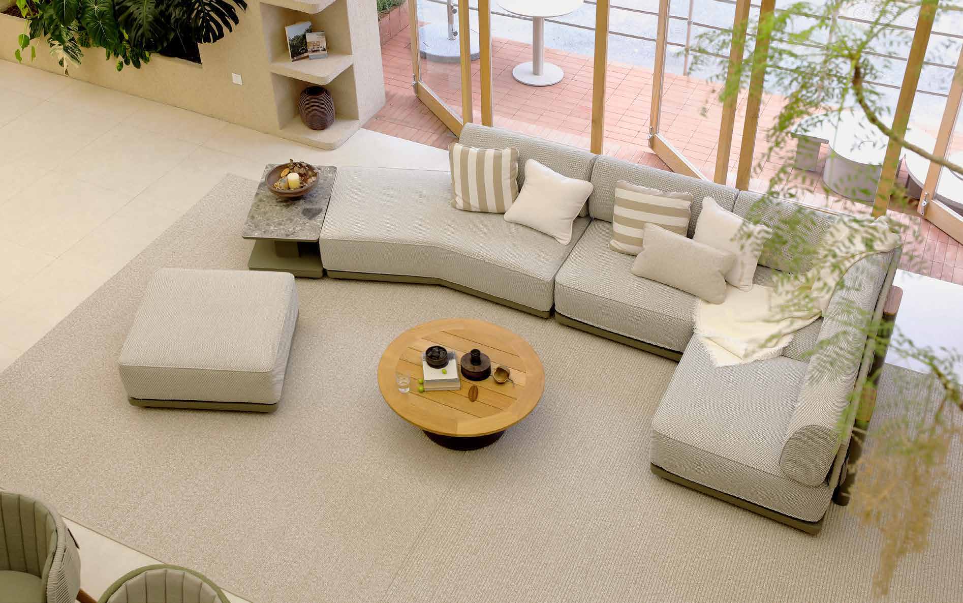 Global buyer reviewing an outdoor collection