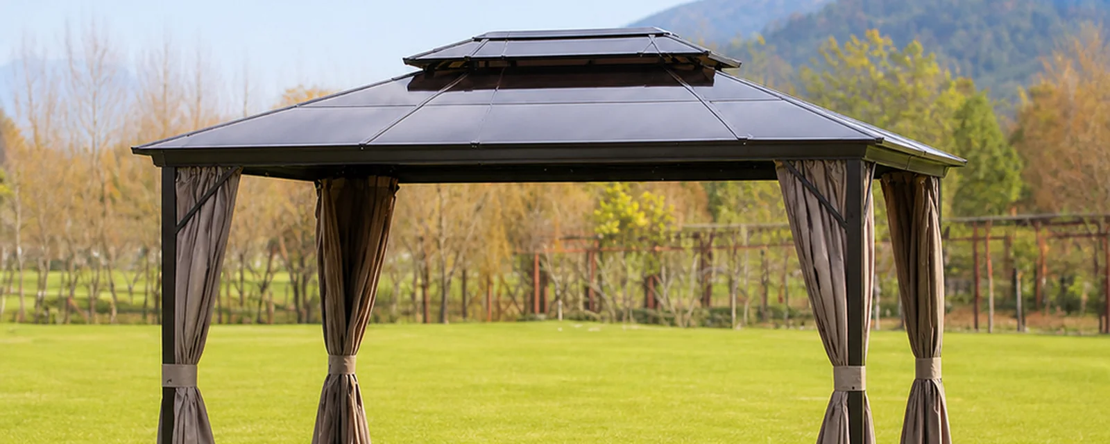 Outdoor Gazebos in an outdoor setting