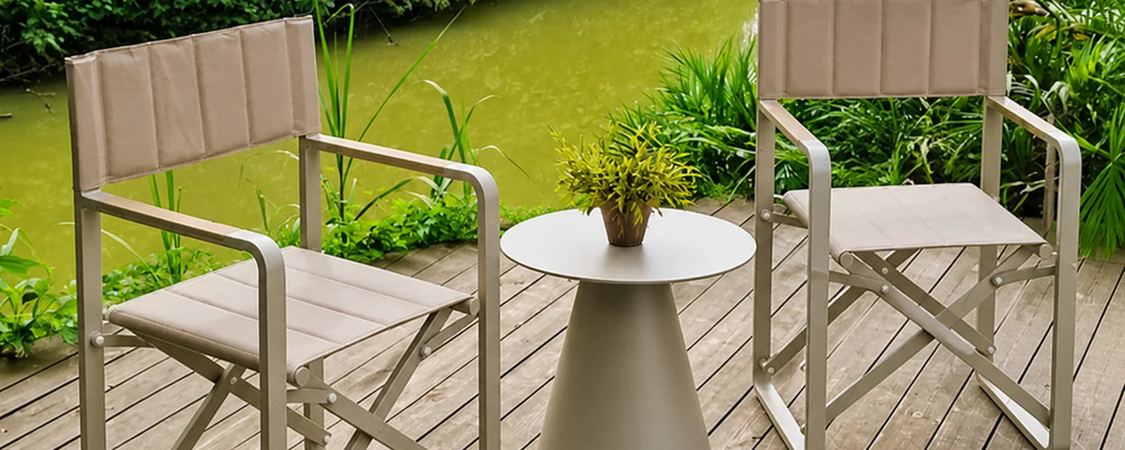 Outdoor Lounge Chairs setting