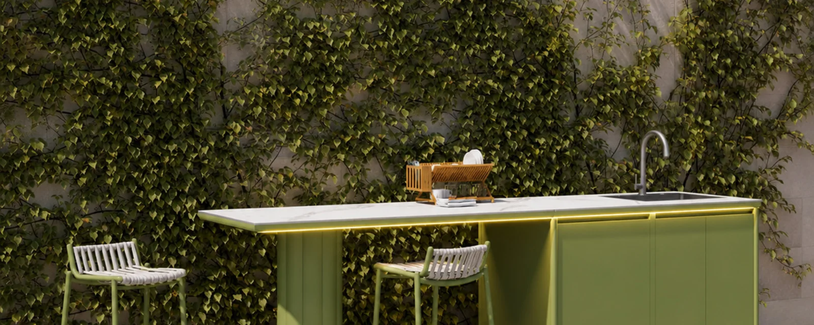 Outdoor Kitchen Sets setting