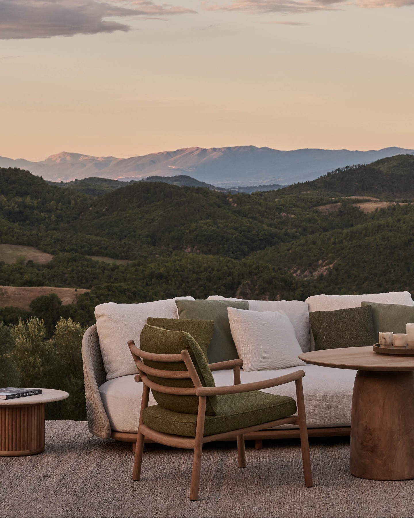 Minimalist style outdoor setting