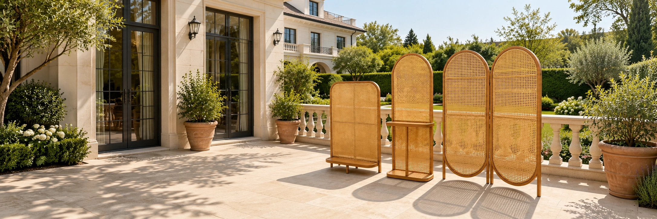 Outdoor Screens in an outdoor setting