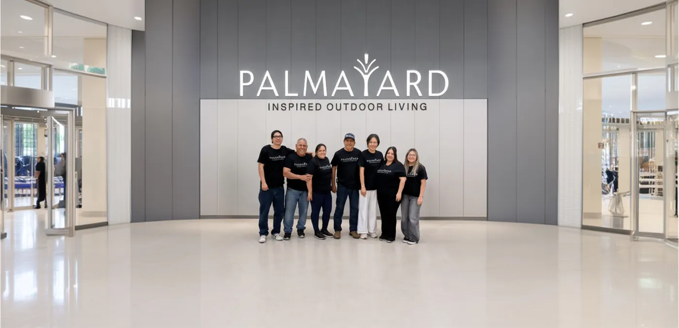 PalmaYard outdoor furniture project team in Foshan
