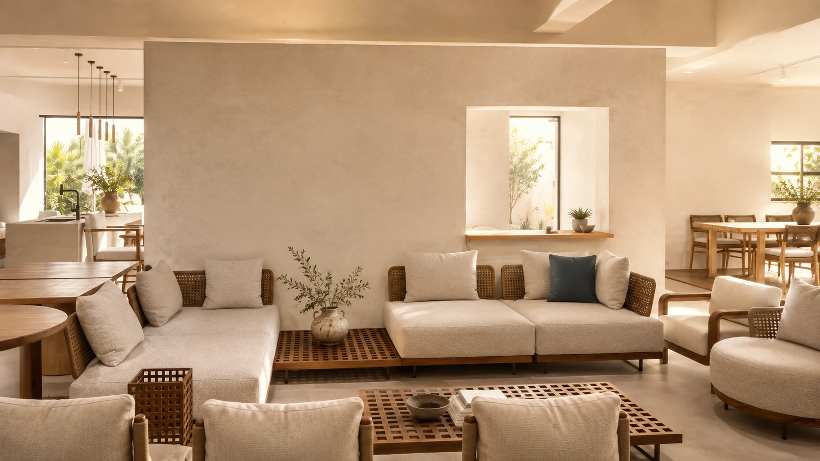 Outdoor furniture showroom collection