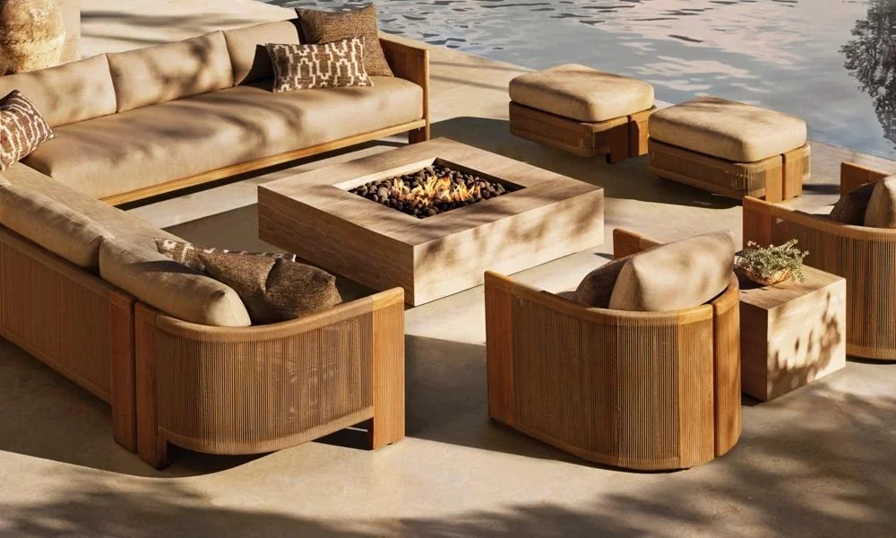 Basalt Fire Table, 60 in
