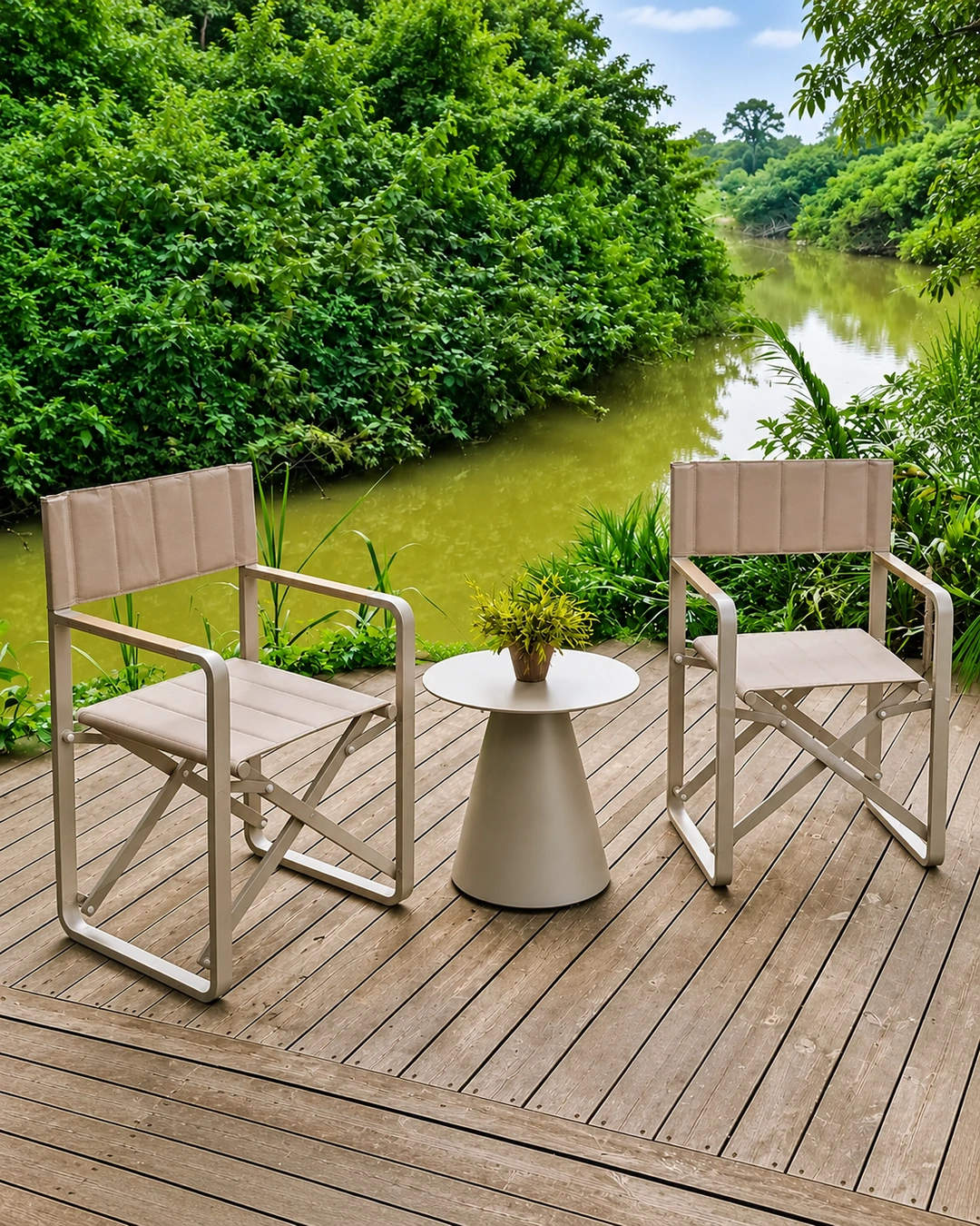 Outdoor Lounge Chairs setting