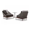Outdoor Conversation Set — Black 01, front three-quarter product view