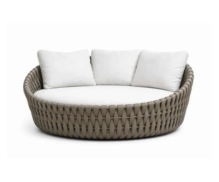 Outdoor Daybed — Brown 01, front three-quarter product view