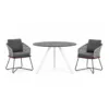 Outdoor Dining Set — Gray 01, front three-quarter product view