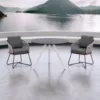 Outdoor Dining Set — Gray 01, shown in a styled outdoor setting