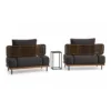 Outdoor Conversation Set — Black 03, front three-quarter product view
