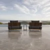 Outdoor Conversation Set — Black 03, shown in a styled outdoor setting