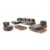Outdoor Sectional Set — Gray 01, front three-quarter product view