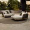 Outdoor Sectional Set — Gray 02, shown in a styled outdoor setting