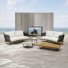Outdoor Conversation Set — Gray 01, shown in a styled outdoor setting