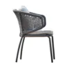 Outdoor Lounge Chair — Black 01, front three-quarter product view