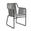 Outdoor Lounge Chair — Gray 01, front three-quarter product view