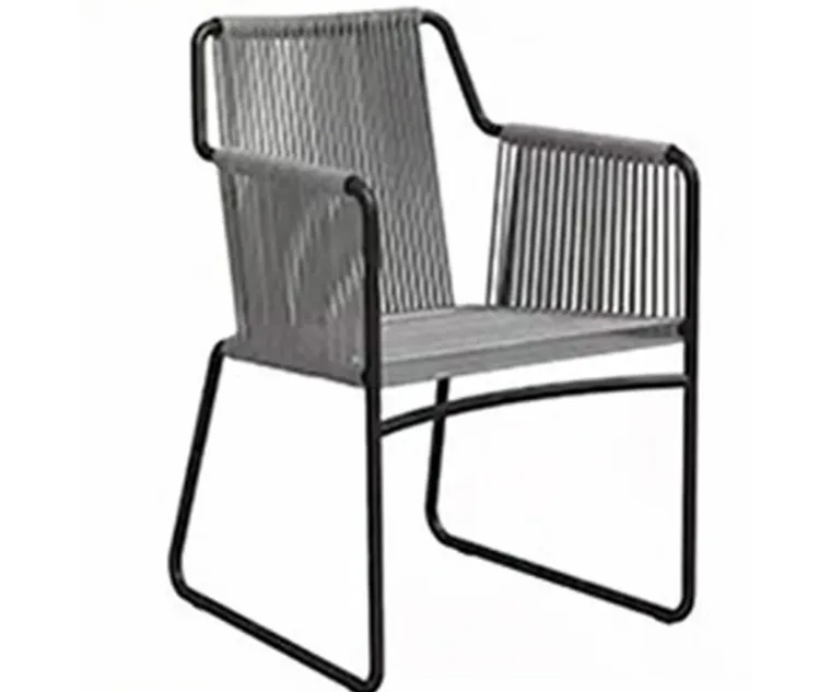 Outdoor Lounge Chair — Gray 01, front three-quarter product view