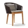 Outdoor Lounge Chair — Black 02, front three-quarter product view