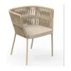 Outdoor Lounge Chair — Beige 03, front three-quarter product view