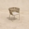Outdoor Lounge Chair — Beige 03, shown in a styled outdoor setting