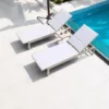 Outdoor Daybed — Gray 01, shown in a styled outdoor setting