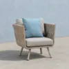 Outdoor Dining Set — Gray 02, shown in a styled outdoor setting