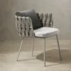 Outdoor Dining Set — Gray 03, shown in a styled outdoor setting