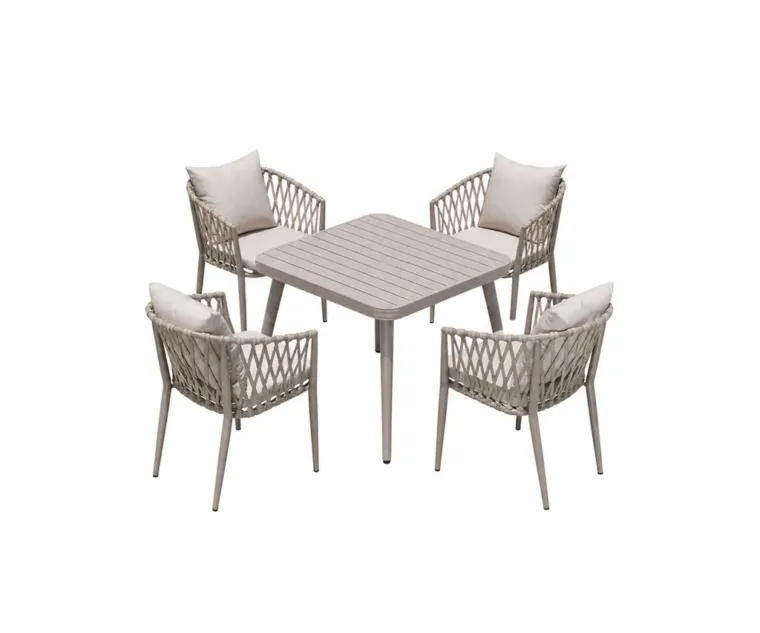 Outdoor Dining Set — Multi-color 01, front three-quarter product view