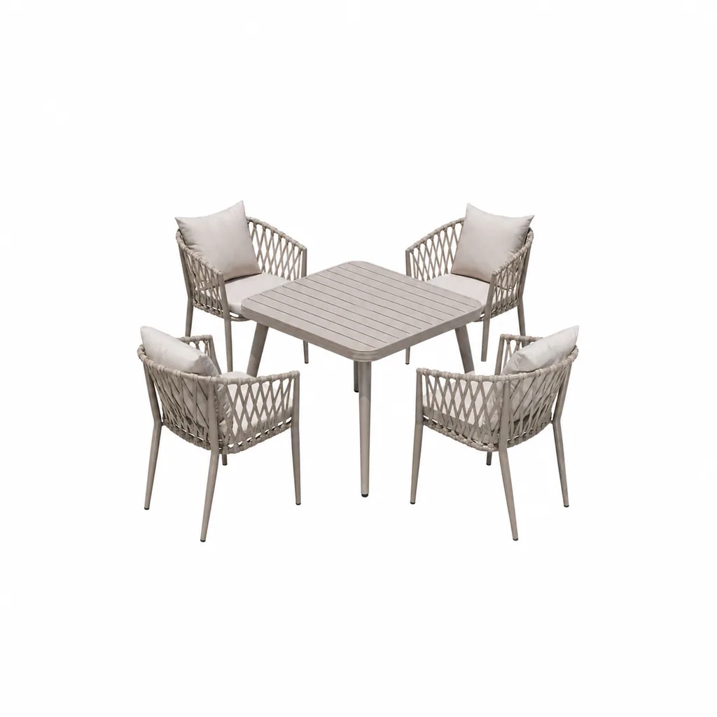 Outdoor Dining Set — Multi-color 01, front three-quarter product view
