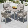 Outdoor Dining Set — Multi-color 01, shown in a styled outdoor setting