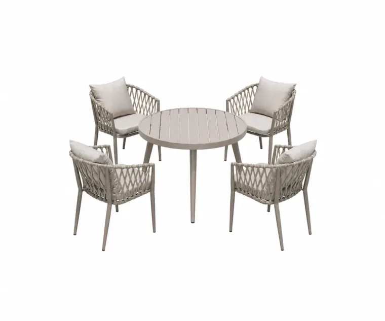 Outdoor Dining Set — Multi-color 03, front three-quarter product view