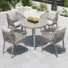 Outdoor Dining Set — Multi-color 03, shown in a styled outdoor setting