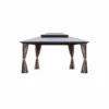 Outdoor Gazebo — Black 01, front three-quarter product view