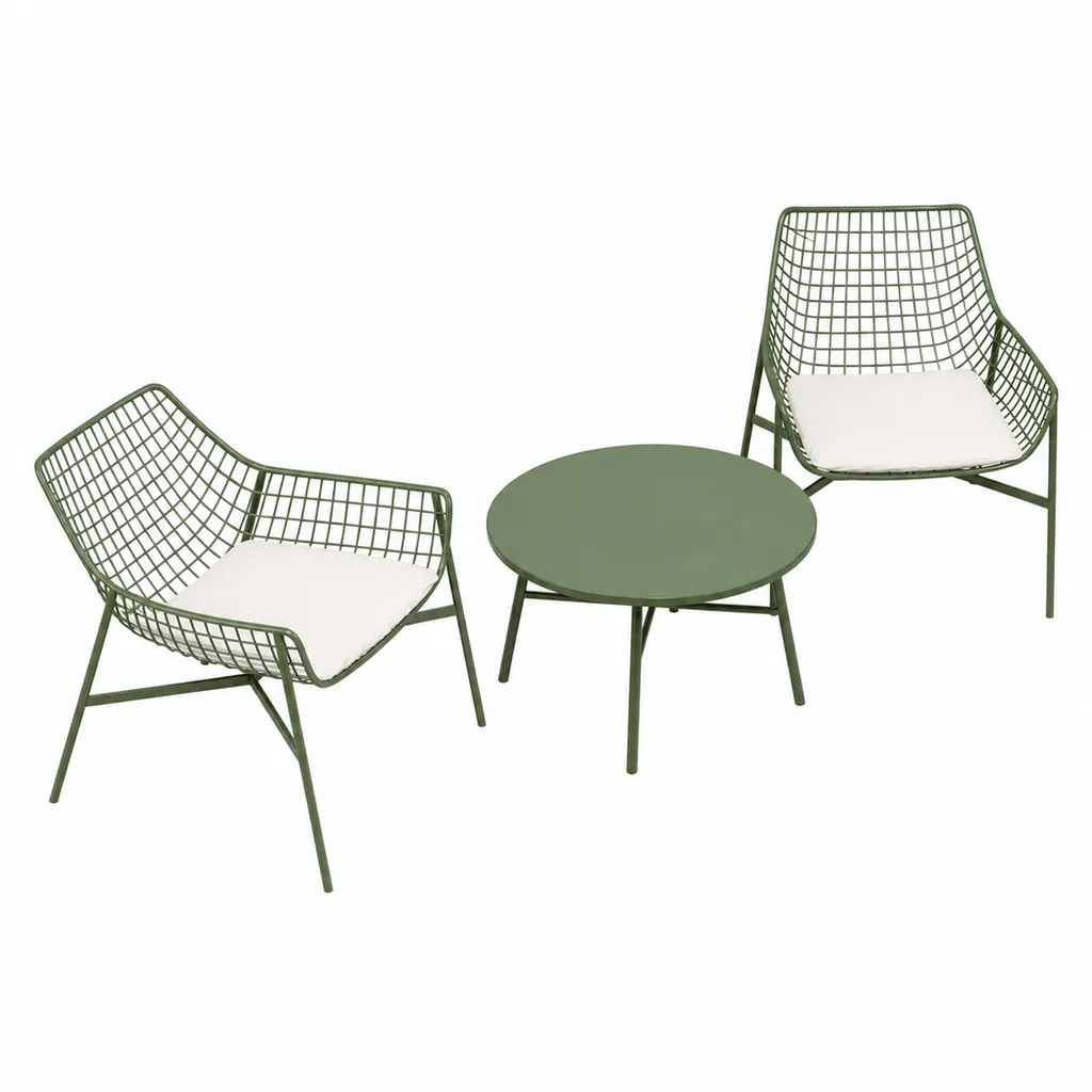 Chaise Lounge — Green 02, front three-quarter product view