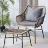 Chaise Lounge — Gray 02, shown in a styled outdoor setting