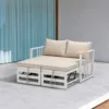 Chaise Lounge — Beige 01, shown in a styled outdoor setting