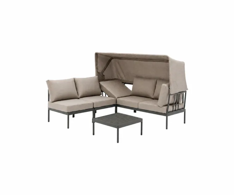 Chaise Lounge — Beige 02, front three-quarter product view