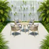 Outdoor Conversation Set — Beige 01, shown in a styled outdoor setting