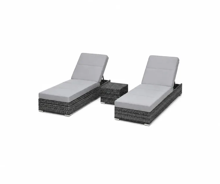 Outdoor Conversation Set — Gray 03, front three-quarter product view
