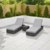 Outdoor Conversation Set — Gray 03, shown in a styled outdoor setting