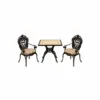 Outdoor Conversation Set — Black 06, front three-quarter product view