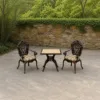 Outdoor Conversation Set — Black 06, shown in a styled outdoor setting