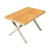 Outdoor Coffee Table — Natural 01, front three-quarter product view