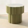 Outdoor Coffee Table — Green 01, shown in a styled outdoor setting