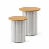 Outdoor Coffee Table — Gray 01, front three-quarter product view