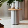 Outdoor Coffee Table — Gray 01, shown in a styled outdoor setting