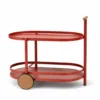 Outdoor Kitchen Cabinet — Red 01, front three-quarter product view