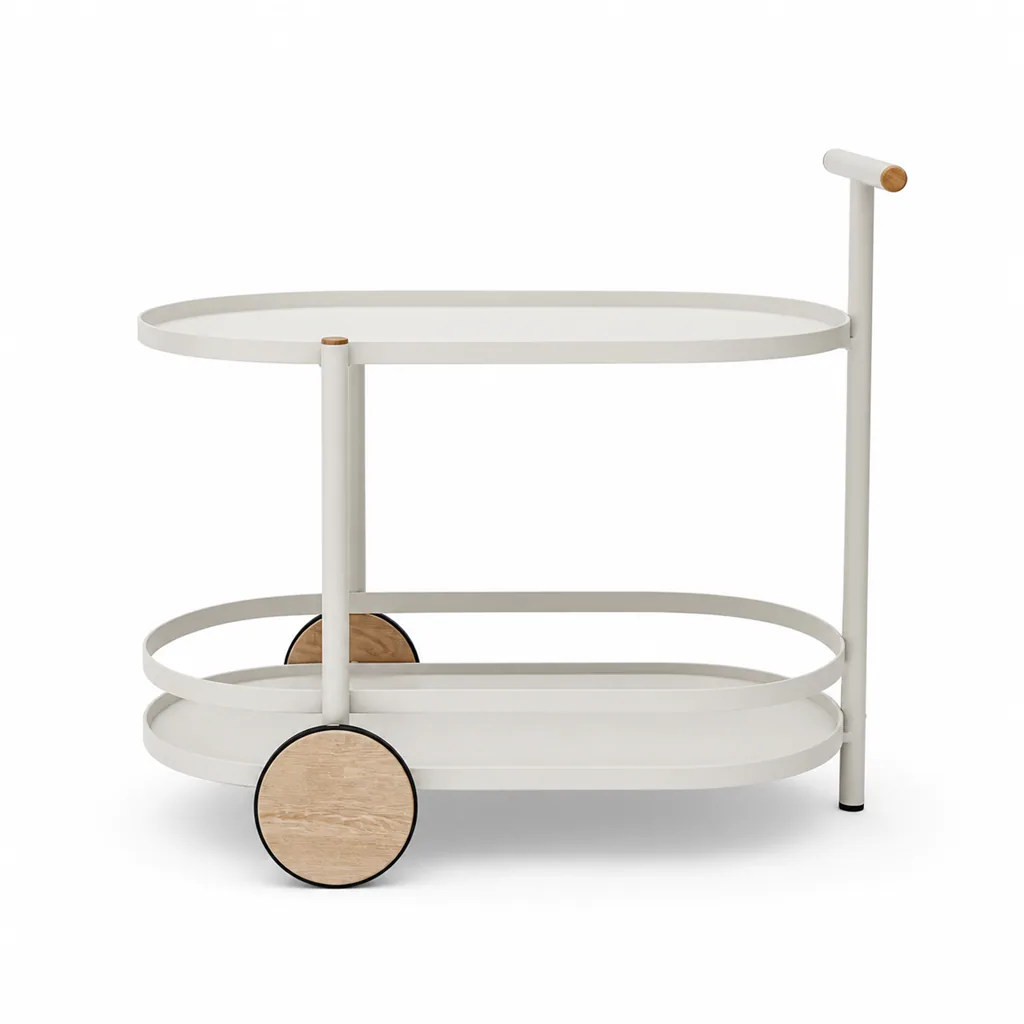 Outdoor Kitchen Cabinet — Gray 01, front three-quarter product view