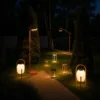 Outdoor Portable Lamp — Beige 01, shown in a styled outdoor setting